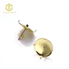 Hot Sale Jewelry Making Findings Gold Earring Setting Without Stones