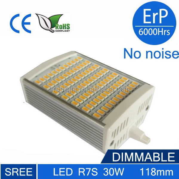 r7s 114 mm led r7s 50w ampoule r7s led 30w