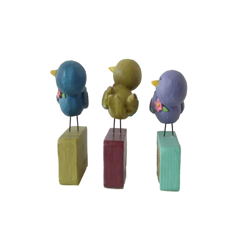 Garden statues small decoration Artificial Model resin bird