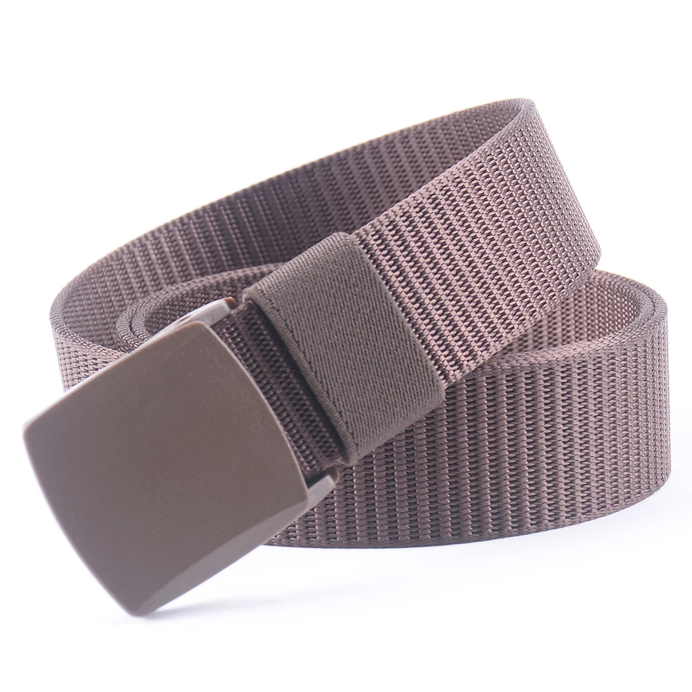 Brown Nylon Canvas Breathable Military Tactical Men Waist Belt With ...