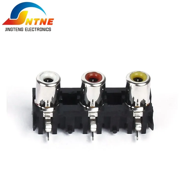 Jtele Audio Video Rca Pin Jack Rca813 Audio Connector 8 Position 8 Hole Rca Socket/jack Rca