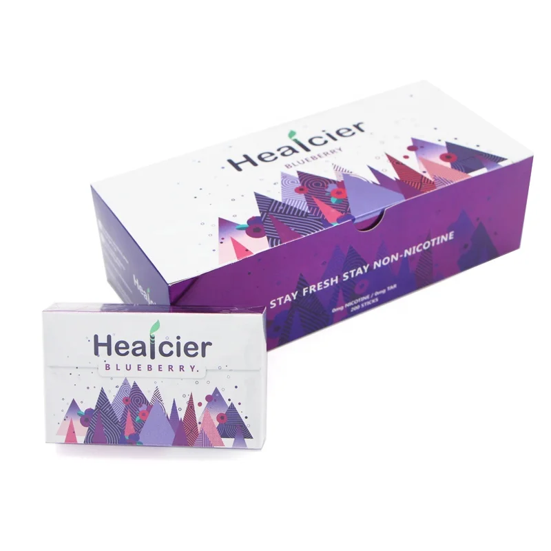 

Herbal sticks of Healcier brand featured no burn but heating kits popular seller for E-cig, Purple
