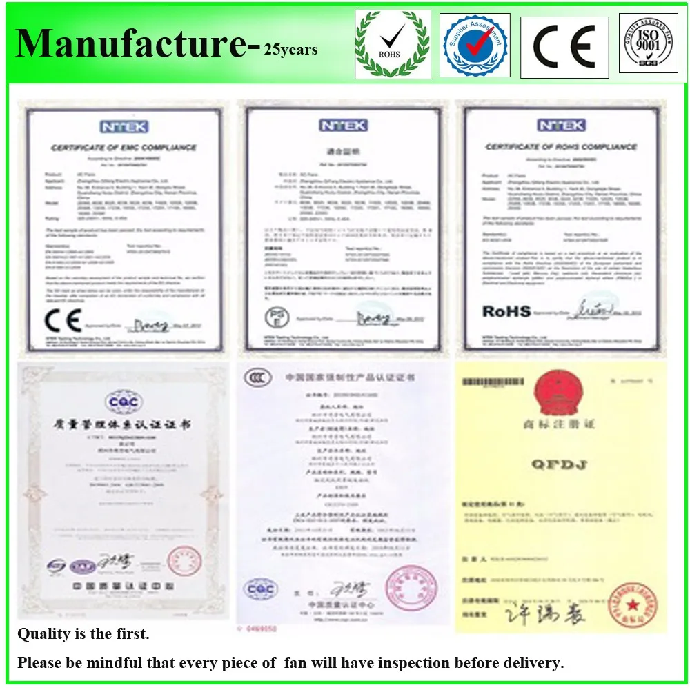 200mm 220v ac electric cooling fan square or round shape good quality 2 speed power supply axial fan