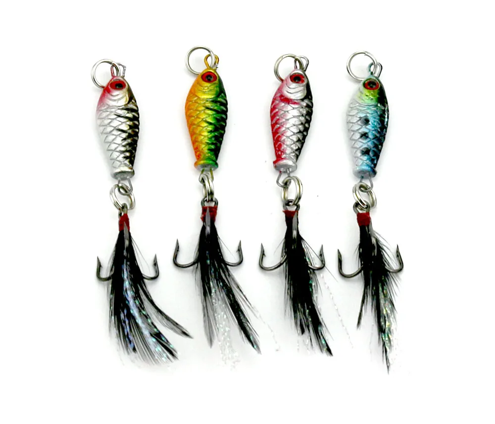 

Classical mini Japan fishhooks Lead fish lure 2.5cm 6.4g 4colors metal jig fishing lures, 4 available colors to choose