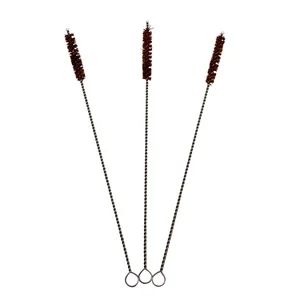 Image of Organic Bamboo drinking Straws with Coconut Fiber Brush Drinking Biodegradable Reusable coconut sell straw brush
