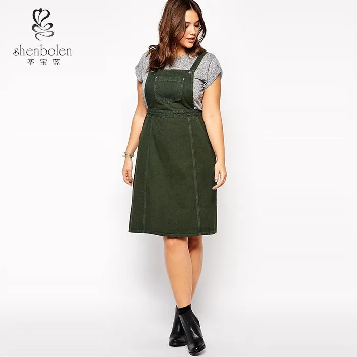 knee length pinafore