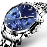 

men oem watch Multifunctional Stainless Steel Watch Round Quartz Six-Needle Wholesale Business Watch