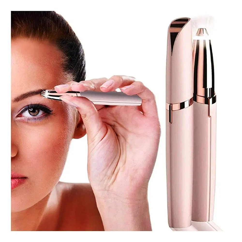 

Mini Electric Eyebrow Trimmer Lipstick Brows Pen Hair Remover Painless Eye brow Razor Epilator