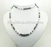 Fashion Hematite Wrap With Rainbow Beads