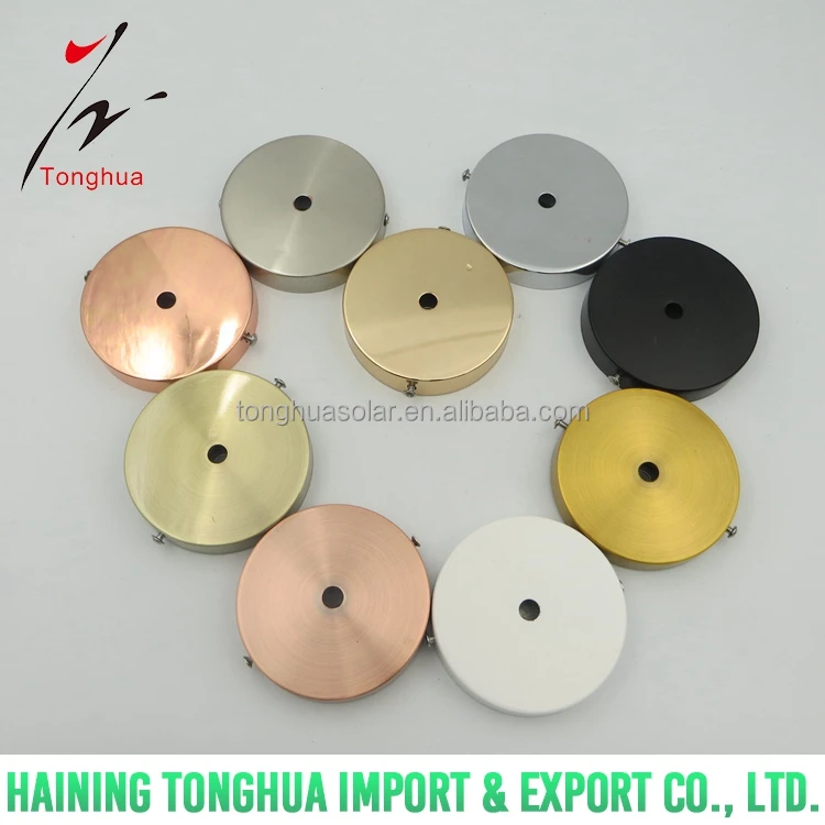 Black White Bronze Ceramic Colorful Porcelain Metal Ceiling Rose