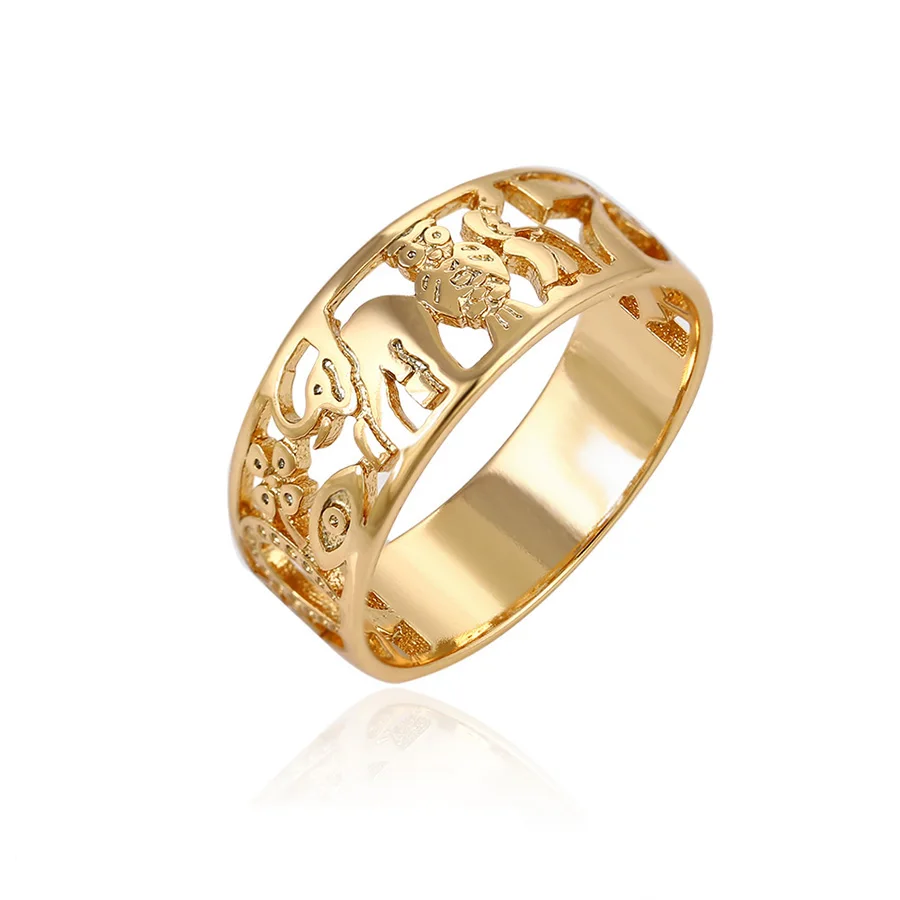 

14121 Wholesale fashion women jewelry simple style 18k gold plated finger ring