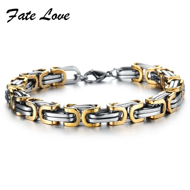 2015 Classic Design Punk 316L Stainless Steel Bracelet Special Biker Bicycle Motorcycle Chain For Mens Bracelets
