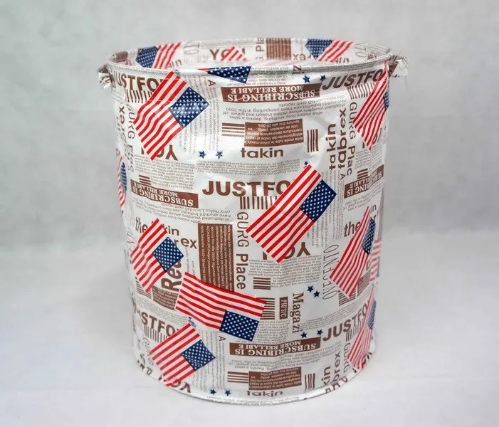 Tecido Folding cesto de roupa suja cesta de armazenamento cesto de