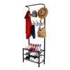 Durable utility wall type folding clothes hanger rack