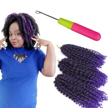 8 Ombre Colored Mali Bob Crochet Curls 3pcs Pack Havana Mambo