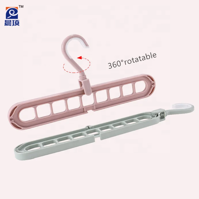 2019 hot 9 in 1 closet space saving magic clothes hanger travel folding hanger