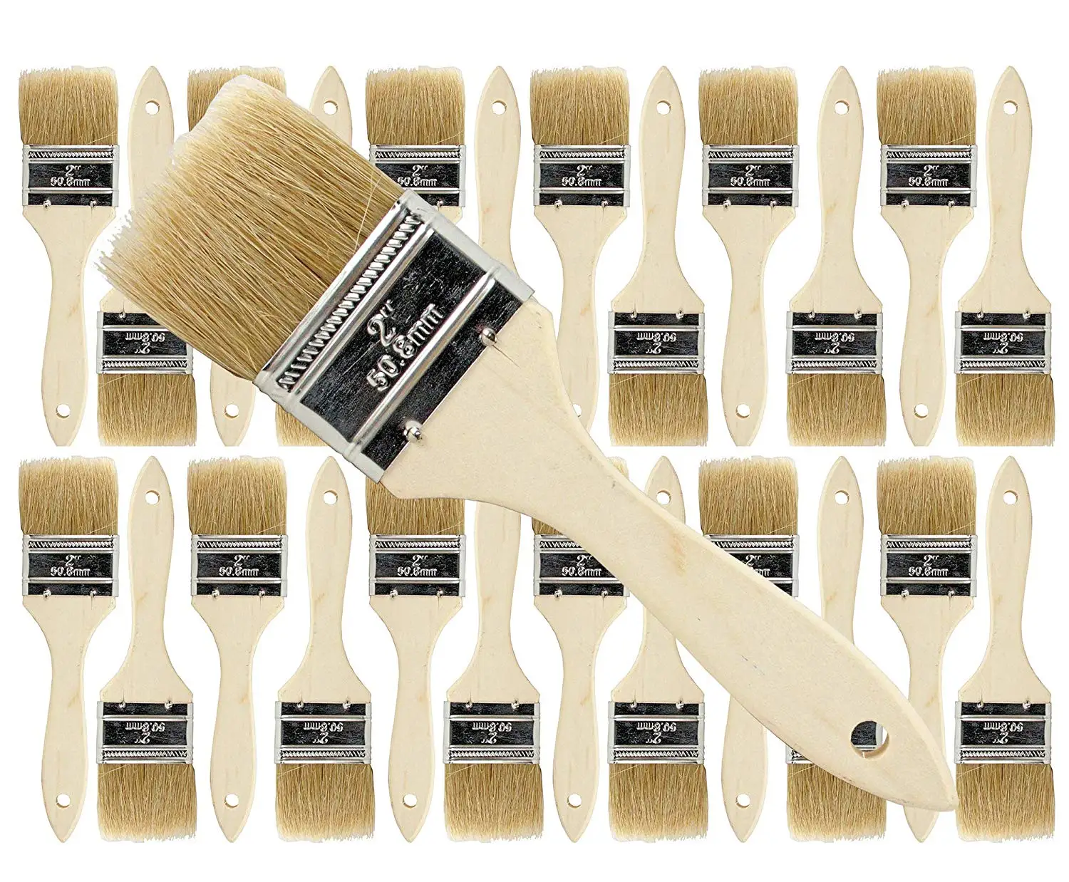 96 Pk Stains,Varnishes,Glues,Gesso 1 1//2 inch Chip Paint Brushes for Paint
