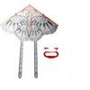 Outdoor Fun Sport toy gift easy fly color printing kids diamond triangle fish kites graffiti DIY blank drawn kite flying