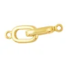 China Wholesale Lobster Clasp Jewelry Findings 14K Yellow Gold Infinity Lobster Claw Clasp