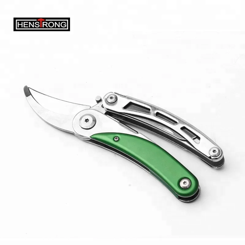 Stainless Steel Garden Knife Scissor,Aluminum Handle Folding Pruner,Unique Multi Tools H1068 , Buy Garden Scissors,Unique Multi Tools,Folding Pruner