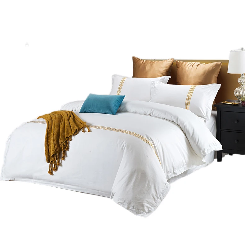 350t Queen Size Cotton Sateen Hotel Bedding Set Duvet Cover Buy Cotton Sateen Hotel Bedding