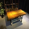 Small Solid Oak Dining Table with 2 Drawers