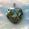 Natural Shell Ornament New Zealand Abalone Shell 23MM Round Oval Heart Shaped Water Drop Pendant
