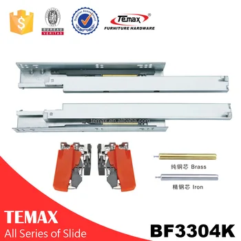 Temax Soft Close Undermount Drawer Slide Parts For Kitchen Cabinet