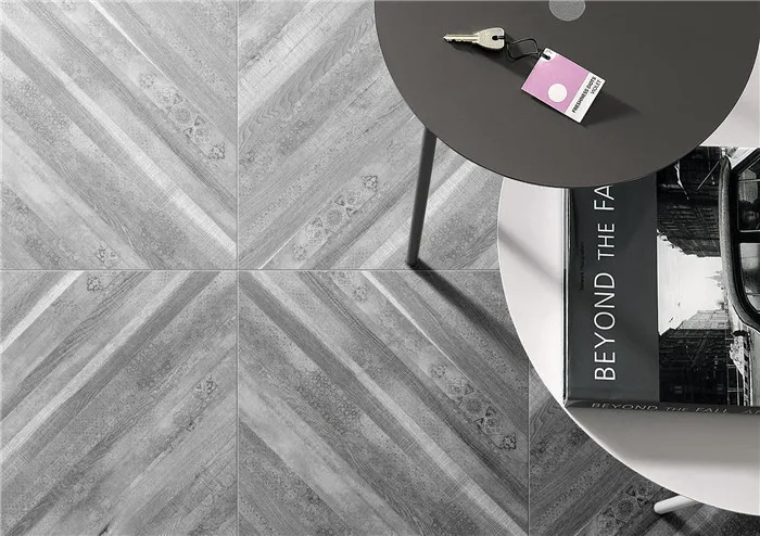 Factory Price Glazed Interior Rustic Wood Grain Porcelain Tile