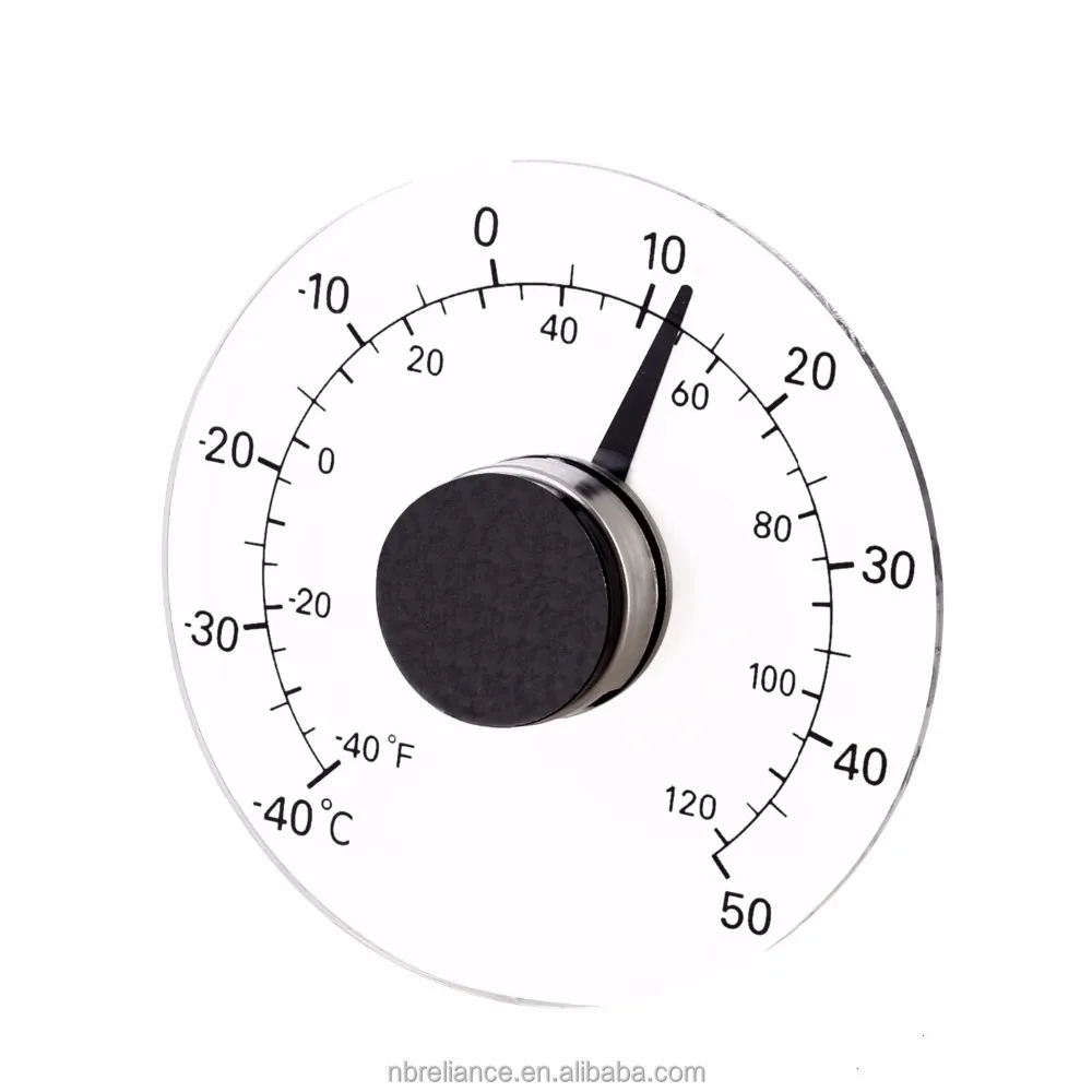 Window thermometer round