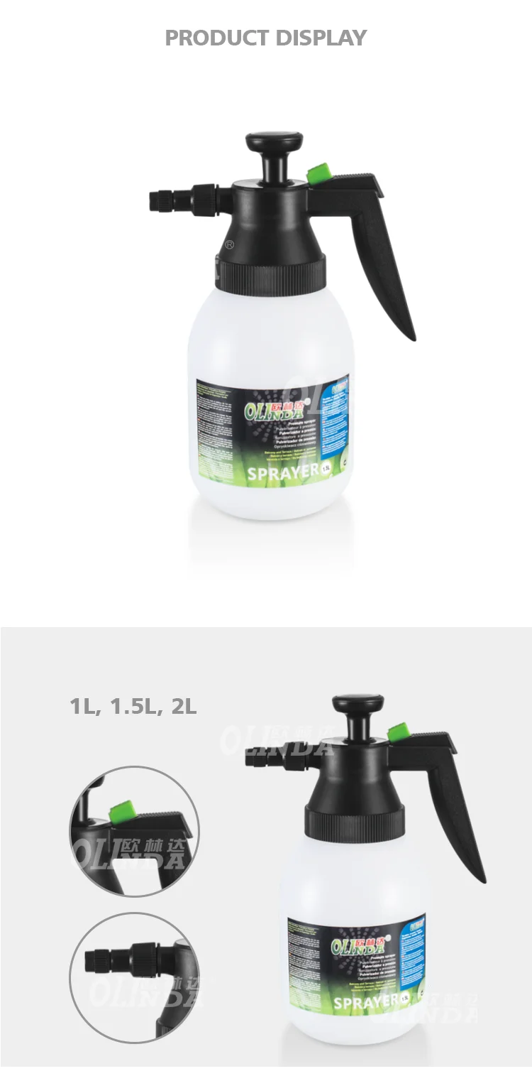 Best price 1 1.5 2L garden mini portable high pressure plastic water bottle pump sprayer