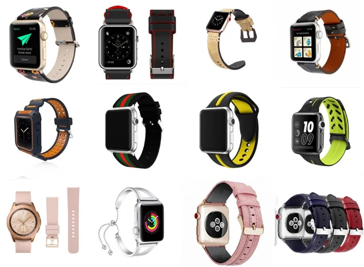 Fashion For Apple Designer Stainless Steel Watch Band 38mm 44mm Stainless Steel Metal Watch Bands