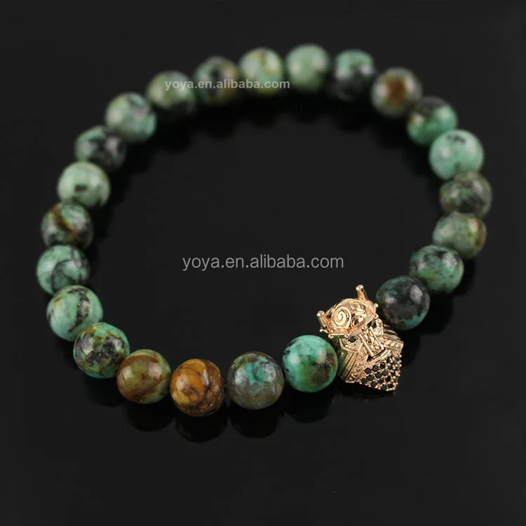 

BRA1501 Fashion african turquoise beaded mens beads bracelet