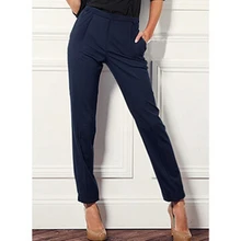 2015 Office Lady Summer Fashion Candy Color Elastic Waist Women Trousers ,Plus size 2XL Slim Casual Sport Harem Pants