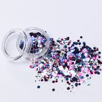 

Colorful Body Chunky Glitter Dazzling Hexagon Sequins Tips Iridescent Flakes for Nail Hair Face Art Makeup