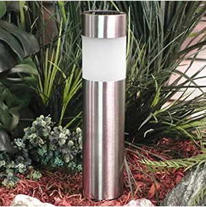 Luces Solares Al Aire Libre,Camino De Jardín Luz Redonda De Acero