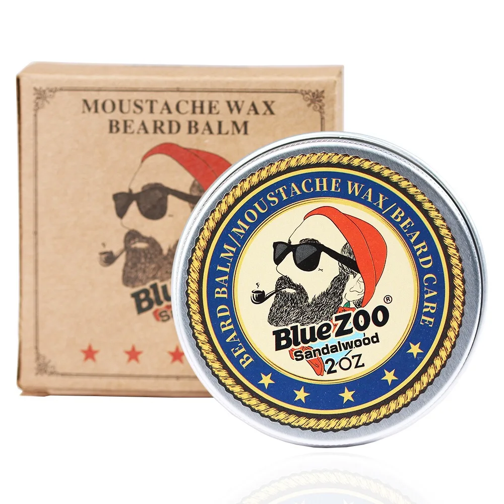 

2018 Hot selling product work on a damp beard Beeswax Shaving Beard Balm Moustache wax, Pale yellow