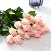Factory Direct PU Cheap Real Touch Artificial Felt Rose Flower Arrangements