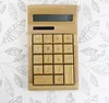 Retro Bamboo Calculator Big Plus Button Computer Wholesale