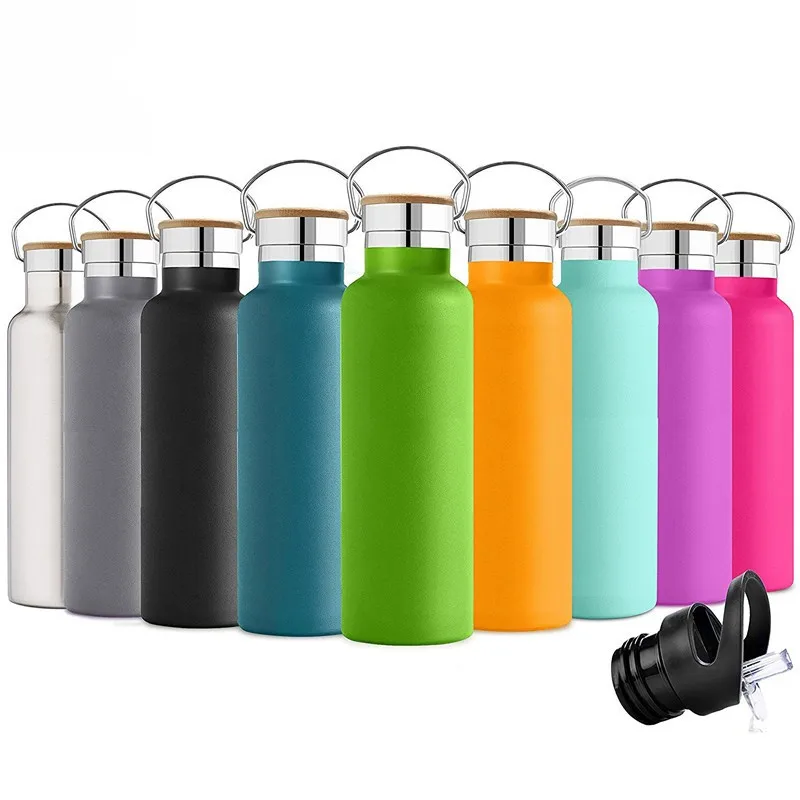 

Wholesale THIRSTEA Promotional Bamboo Lid Outdoor Sports Bottle with Low MOQ, Customized color