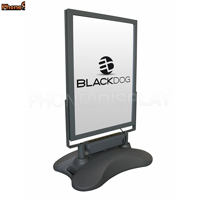A1 poster Li-lon battery 13 hours working outdoor waterproof Led Pavement Sign