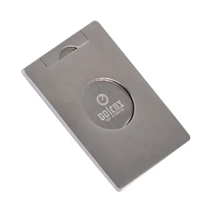 Image of Volenx Custom Silver Stainless Steel Cigar Cutters with Logo