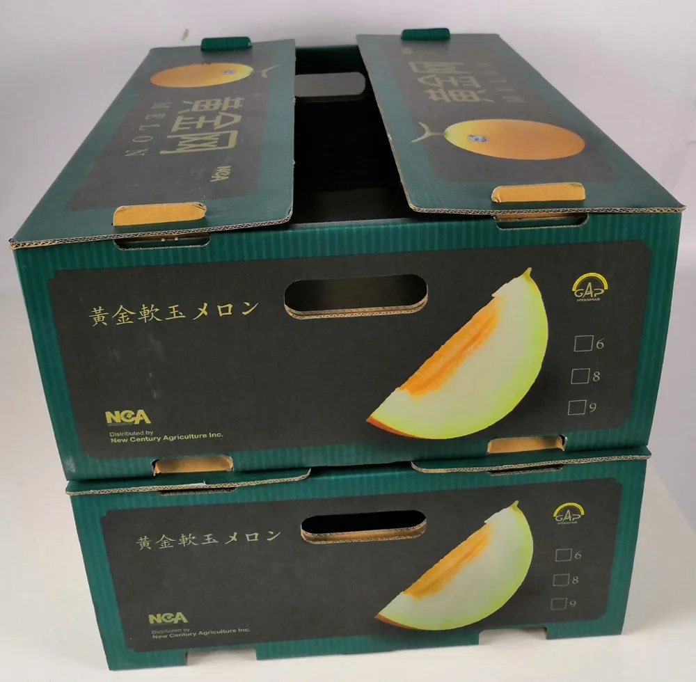 Fruta Fresca De Cajas De Papel Para El Melón Frutas Verdes De