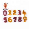 Number digital Gummy Candy Halal fruit flavored jelly candy toys