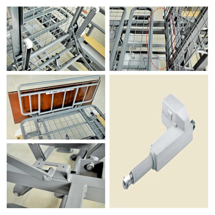 Lowest position electric hospital furniture medical nursing bed home care bed