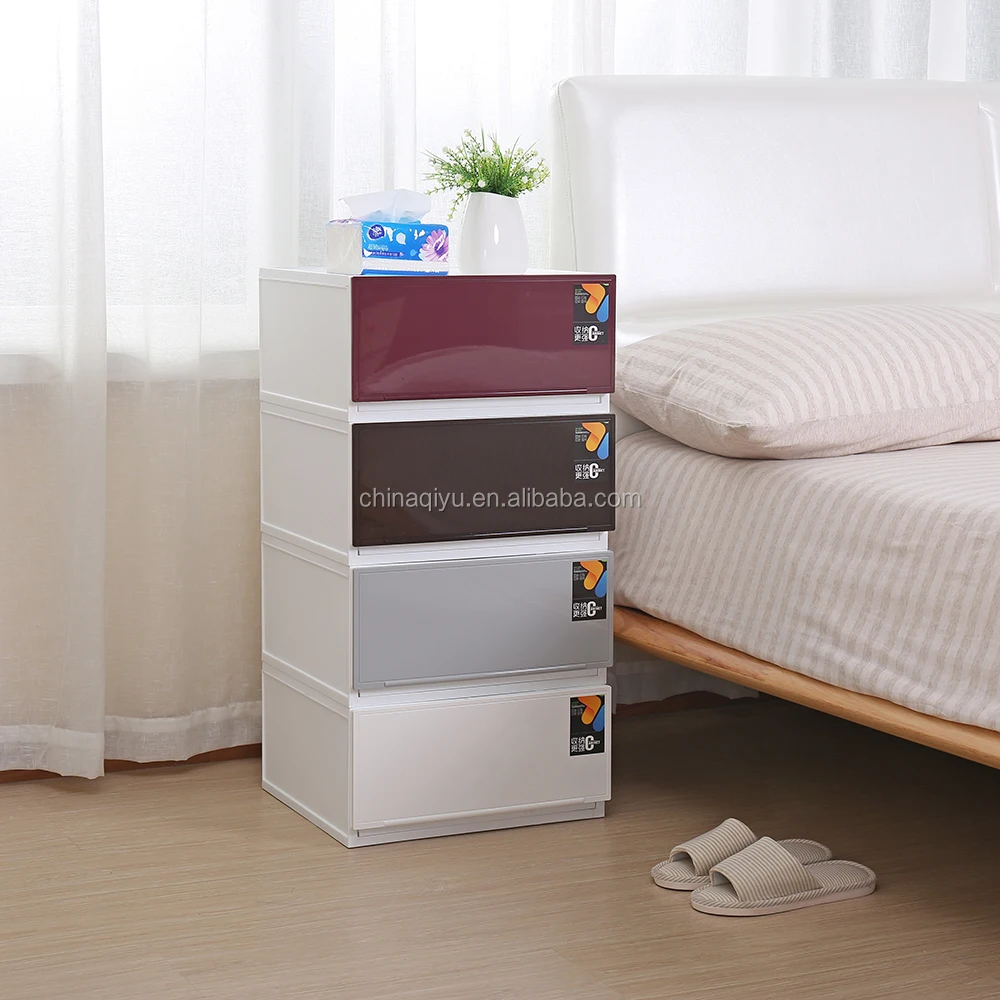 
Modern Home Storage Bathroom Kitchen Living Room Plastic Drawer Storage Cabinet 