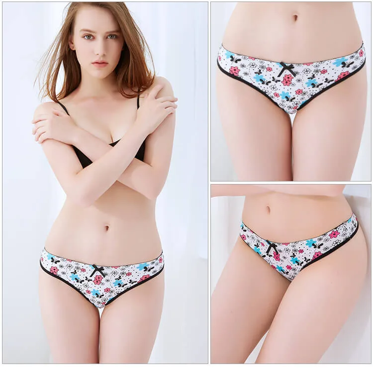 Yun Meng Ni Underwear New Style Beautiful Flower Printing Cotton Yong