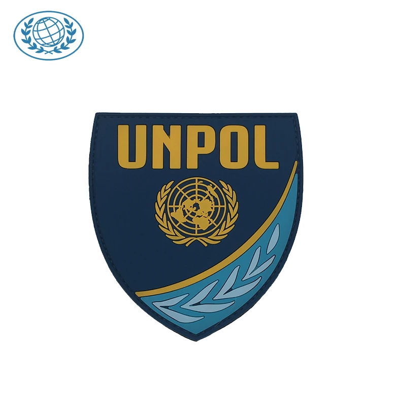 

Custom embossed rubber patch with your design hook& loop flag patch, Within 7 colors