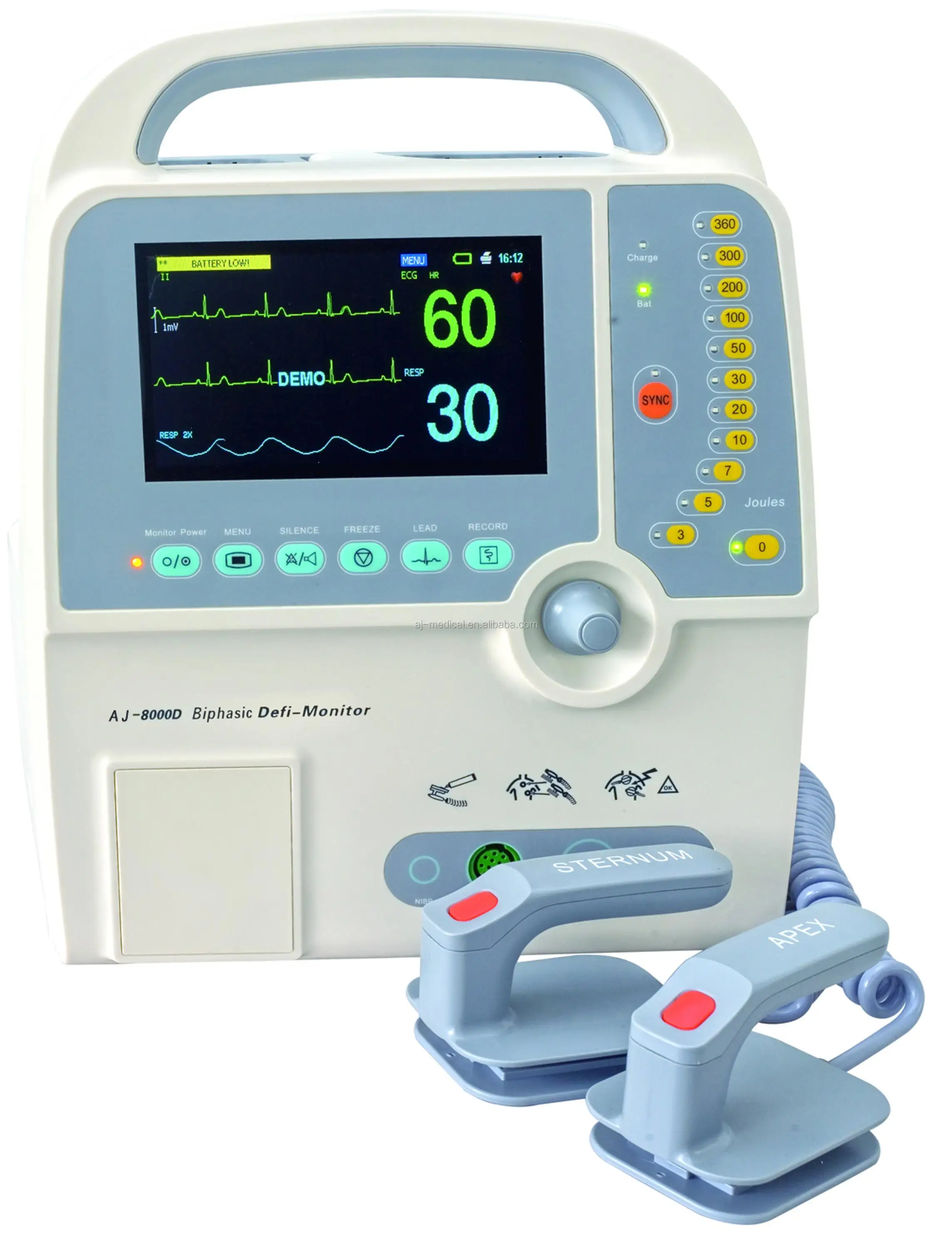 Medical Cardiac AED Defibrillator, View cardiac defibrillator, Anjue