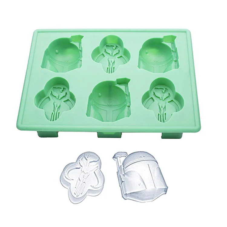 
Amazon Hot Selling Silicone Ice Cube Tray and Silicone Ice Maker Star Shape War for Chocolate Cake Mold 